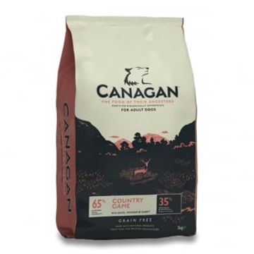CANAGAN Country Game, XS-XL, Vânat, hrană uscată fără cereale câini junior & adult, 12kg