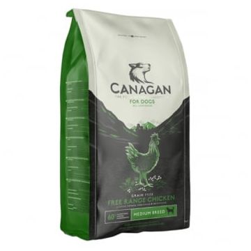 CANAGAN Free Range Chicken, XS-XL, Pui, hrană uscată fără cereale câini junior & adult, 12kg