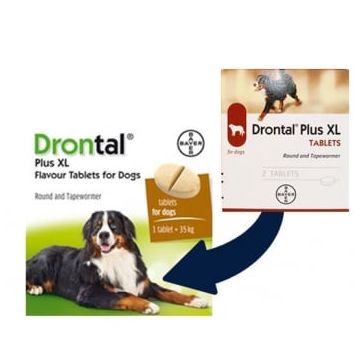 DRONTAL PLUS XL - 2 TABLETE