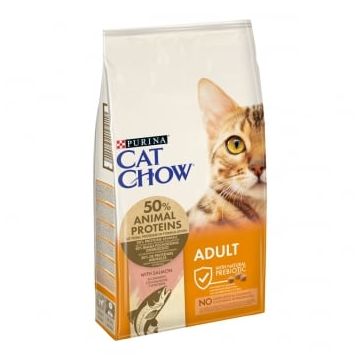 PURINA Cat Chow Adult, Somon, hrană uscată pentru pisici, 15kg