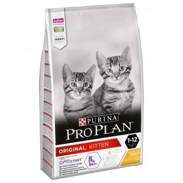 PURINA Pro Plan Original Kitten, Pui, hrană uscată pisici junior, 10kg