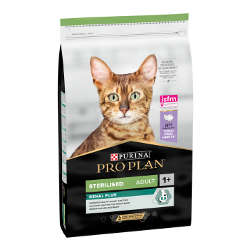 PURINA Pro Plan Sterilised OptiRenal, Curcan, hrană uscată pisici sterilizate, 10kg