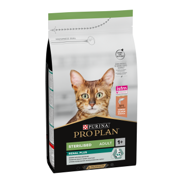 PURINA Pro Plan Sterilised OptiRenal, Somon, hrană uscată pisici sterilizate, 1.5kg