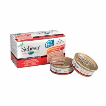 Schesir Cat Multipack Ton si Creveti 6 x 50 g