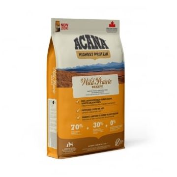 ACANA Highest Protein Wild Prairie, hrană uscată fără cereale câini, 11.4kg