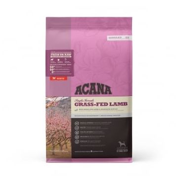 ACANA Singles Grass-Fed Lamb, Miel și Mere, hrană uscată monoproteică fără cereale câini, 11.4kg