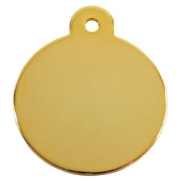 Medalion Imarc Aluminiu Rotund, Golden, Masura S - Gravare Gratuita