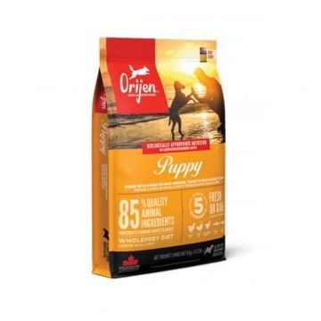 ORIJEN Puppy, XS-XL, Pui și Curcan, hrană uscată fără cereale câini junior, 6kg