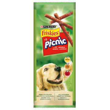 PURINA Friskies Picnic, Vită, recompense câini, batoane, 42g