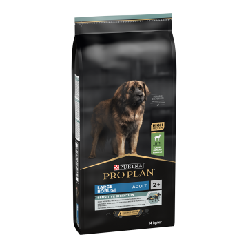 PURINA Pro Plan Robust Adult L Sensitive Digestion, Miel, hrană uscată câini, sensibilități digestive, 14kg