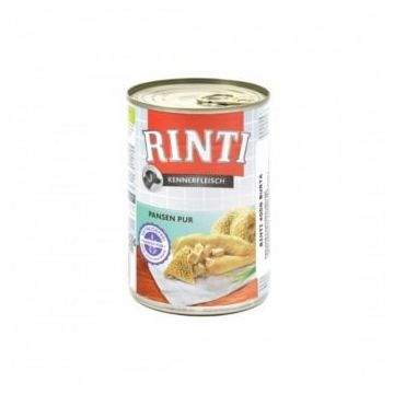 RINTI, XS-XL, Burtă, conservă hrană umedă fără cereale câini, (în suc propriu), 400g