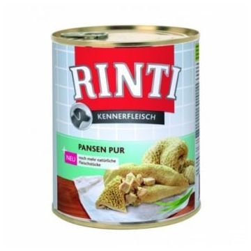 RINTI, XS-XL, Burtă, conservă hrană umedă fără cereale câini, (în suc propriu), 800g