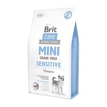BRIT Care Mini Sensitive, XS-S, Vânat, hrană uscată fără cereale câini, sensibilităţi digestive, 2kg