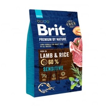 BRIT Premium By Nature Sensitive, Miel, hrană uscată câini, sensibilitați digestive, 3kg