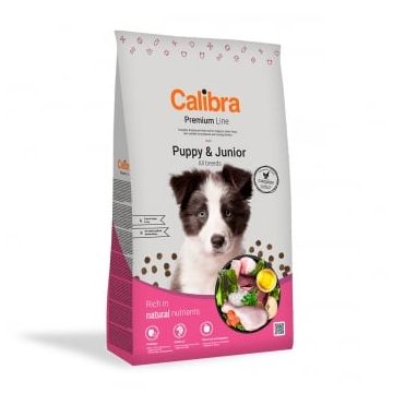 CALIBRA Premium Line Puppy & Junior, Pui, hrană uscată câini junior, 12kg