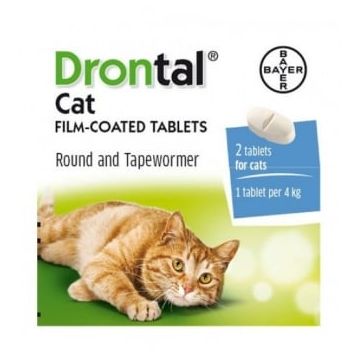 DRONTAL CAT - 2 TABLETE