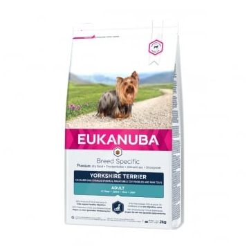 EUKANUBA Breed Specific Adult Yorkshire Terrier, Pui, hrană uscată câini, 2kg