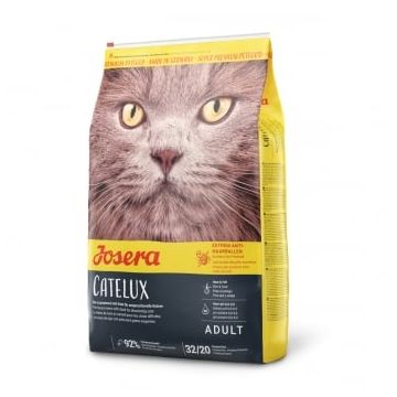 JOSERA Catelux, Rață, hrană uscată pisici, limitarea ghemurilor de blană, 10kg