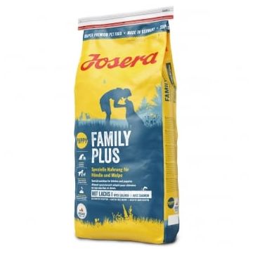 JOSERA Family Plus, S-XL, Pasăre și Somon, hrană uscată câini junior, 15kg