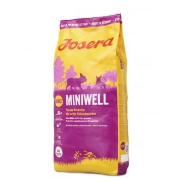 JOSERA Mini Well, XS-S, Pasăre, hrană uscată câini, sensibilități dentare, piele & blană, 15kg