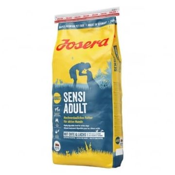 JOSERA Sensi Adult, XS-XL, Rață și Somon, hrană uscată câini, sistem digestiv, 15kg