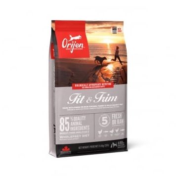 ORIJEN Fit & Trim, hrană uscată fără cereale câini, metabolism, 11.4kg