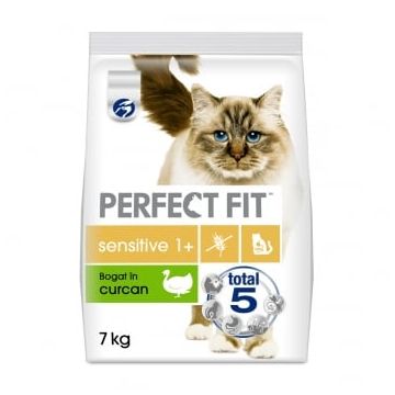 PERFECT FIT Cat Sensitive, Curcan, hrană uscată pisici, sensibilitati digestive, 7kg