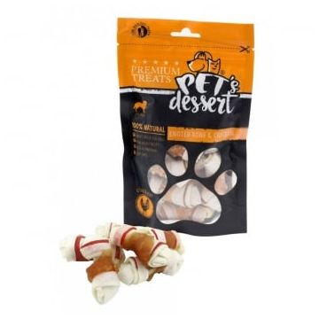 Pet's Dessert Knoted Bone&Chicken, 500 g