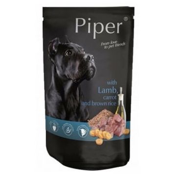 Piper Adult cu Carne de Miel, Morcovi si Orez Brun, 150 g