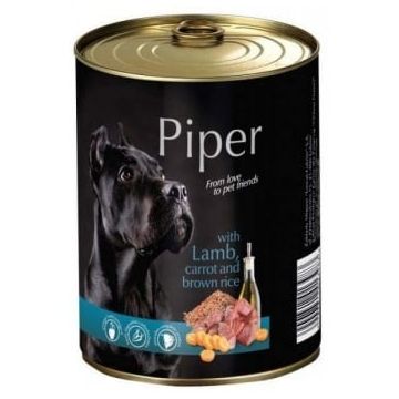 Piper Adult cu Carne de Miel, Morcovi si Orez Brun, 800 g