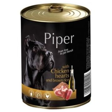 Piper Adult cu Inimi de Pui si Orez Brun, 400 g