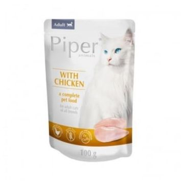 Piper Cat Adult cu Piept de Pui, 100 g