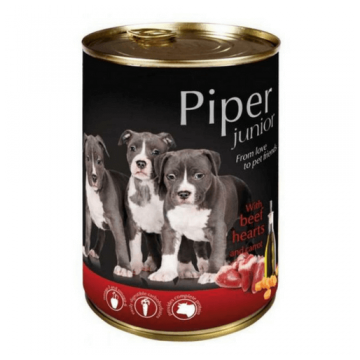 Piper Junior cu Inimi de Vita si Morcovi, 400 g