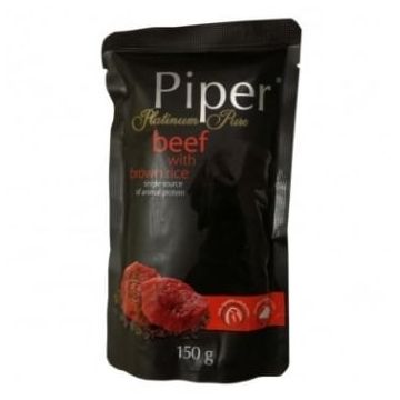 Piper Pure cu Carne de Vita si Orez Brun, 150 g