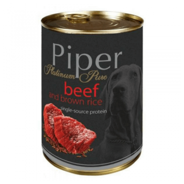 Piper Pure cu Carne de Vita si Orez Brun, 400 g