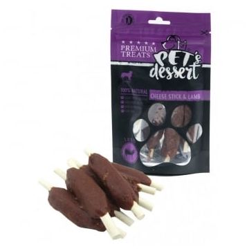 Recompense Pet's Dessert, Pentru Caini, Cheese Stick&Lamb, 500 g