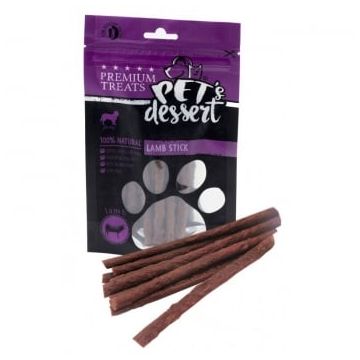 Recompense Pet's Dessert, Pentru Caini, Lamb Stick, 80 g