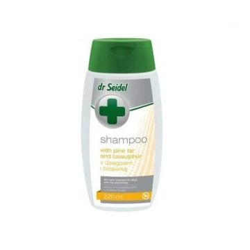 Sampon Pentru Caini Dr. Seidel Cu Biosulfura Si Muguri De Pin, 220 ml