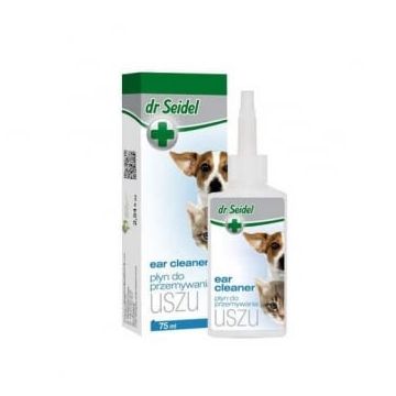 Solutie Otica Pentru Caini Si Pisici Dr. Seidel Uszu, 75 ml