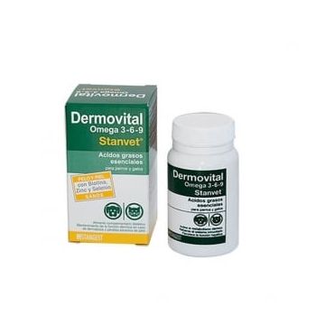 Supliment Piele Si Blana Caini Si Pisici DermoVital Omega 3-6-9, 60 tablete