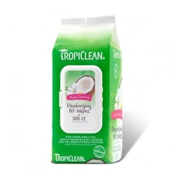 TropiClean Servetele Curatare Profunda, 100 bucati