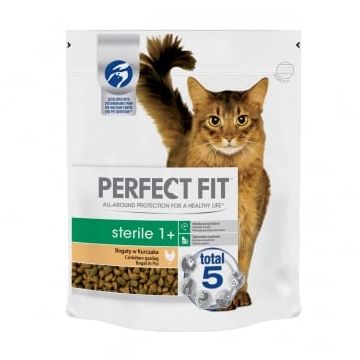 PERFECT FIT Cat Sterile, Pui, hrană uscată pisici sterilizate, 750g
