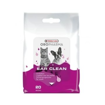 Versele Laga Oropharma Ear Clean Servetele Umede Caini si Pisici, 20 bucati