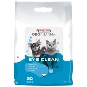 Versele Laga Oropharma Eye Clean Servetele Umede Caini si Pisici, 20 bucati