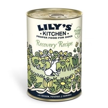 Conserva Caini Lily's Kitchen Recovery cu Pui, Cartofi si Banane, 400 g