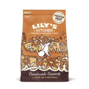Lily's Kitchen Chicken & Duck Countryside Casserole, hrană uscată câini adulti, cu pui& rata, 7kg  