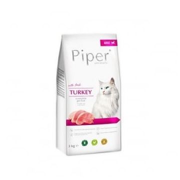 Piper Adult Cat Hrana Uscata cu Curcan, 3 kg