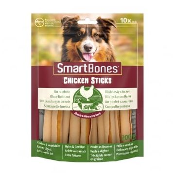 SMARTBONES Classics Chicken Sticks, recompense câini, Batoane aromate Pui, 10buc