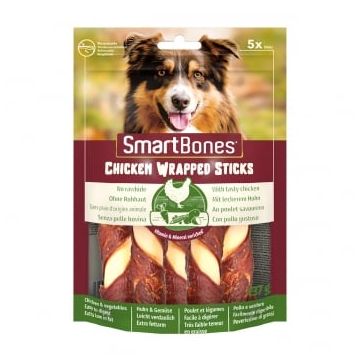 SMARTBONES Classics Chicken Warpped Sticks, recompense câini, Batoane Pui, 5buc