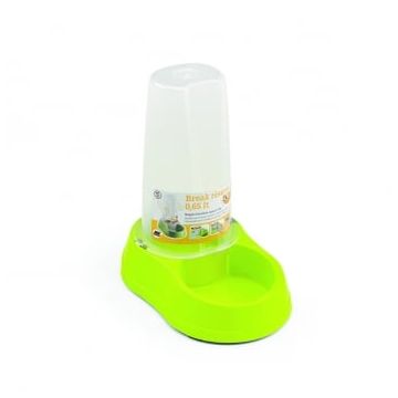 STEFANPLAST Break réserve, hrănitor și adăpătoare, plastic cu antiderapant, 0.65L, verde lime